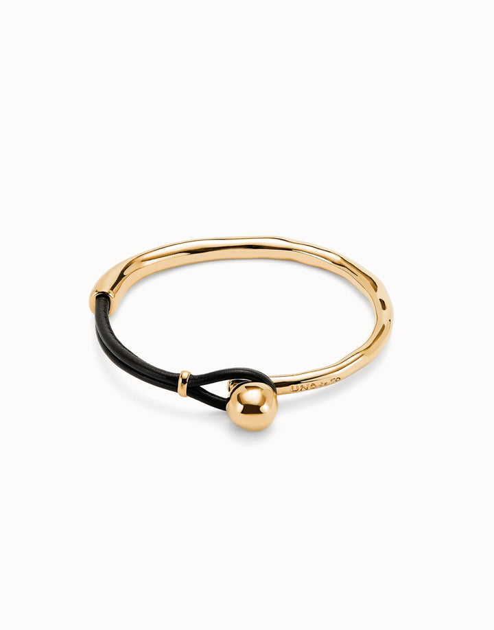 Leather with Ball Bracelet