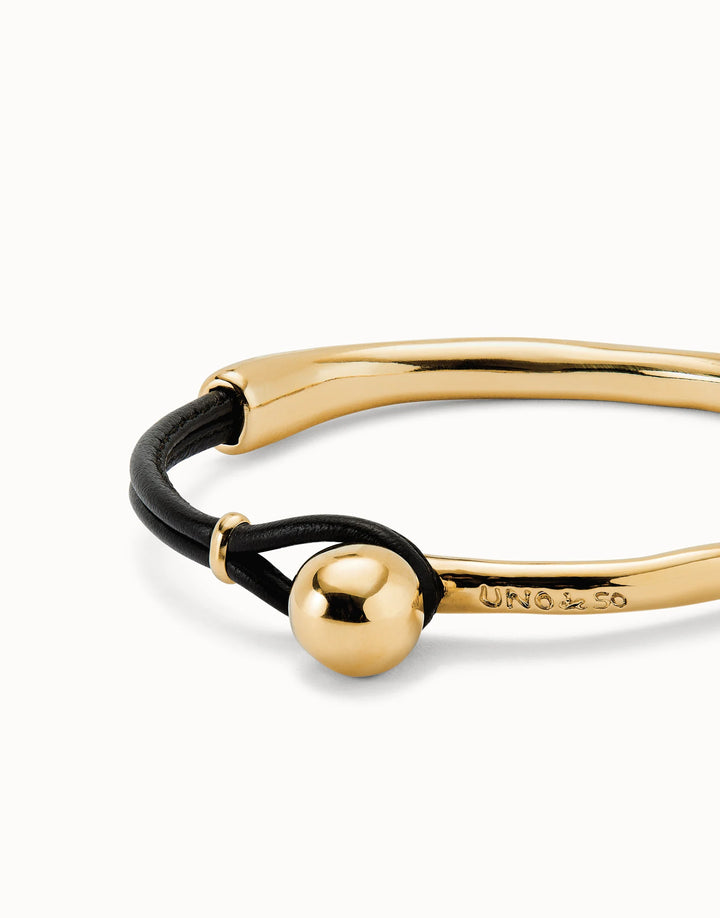 Leather with Ball Bracelet