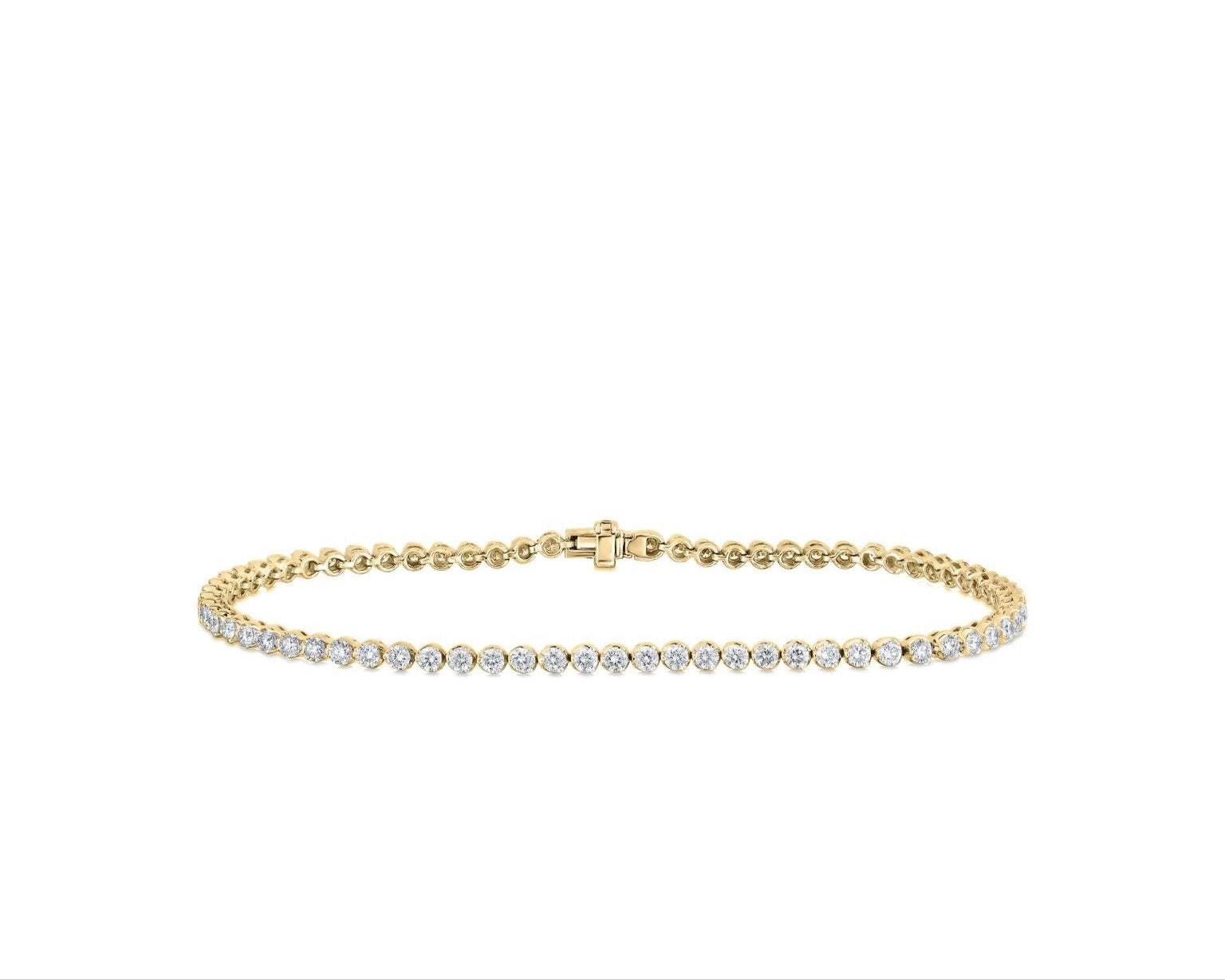 Yellow Gold Diamond Tennis Bracelet