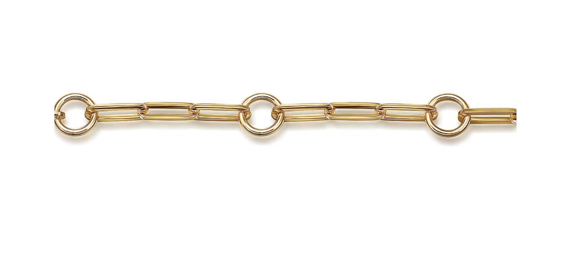 Paperclip Gold Bracelet