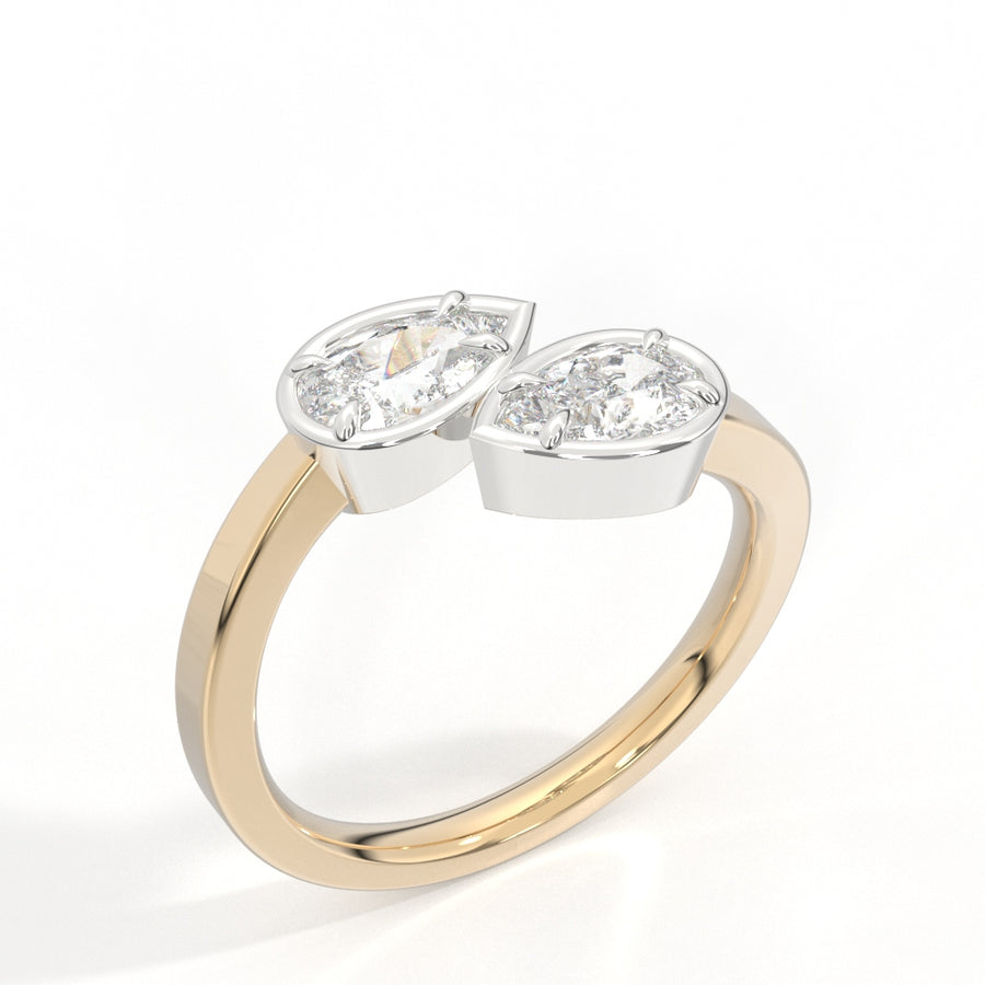 Pear Bypass Ring