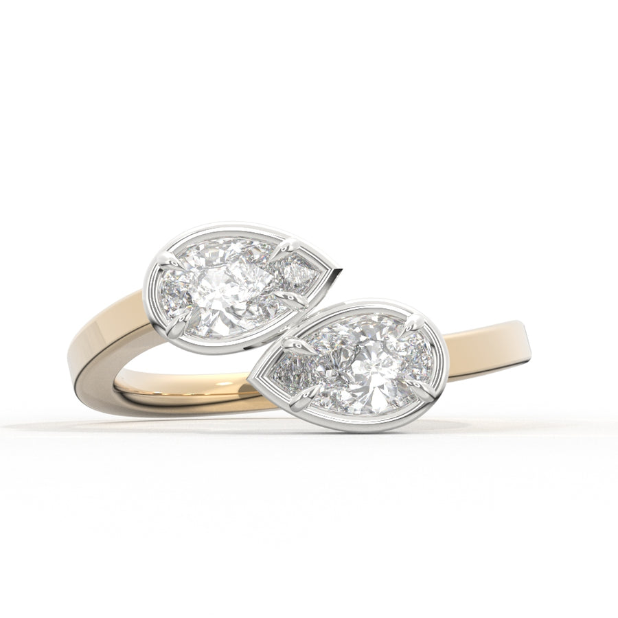 Pear Bypass Ring