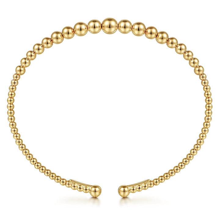 Bujukan 14K Yellow Gold Open Bangle Bracelet