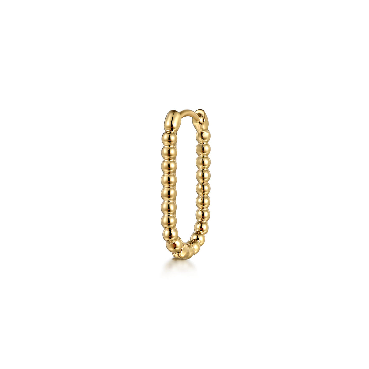 Bujukan 14K Yellow Gold Elongated Oval Hoop Earrings