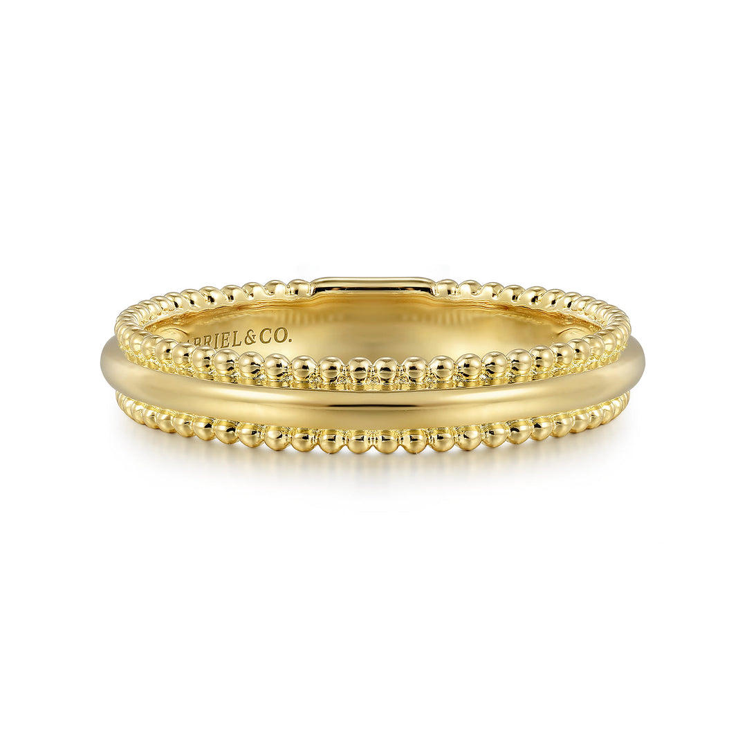 Bujukan 14K Yellow Gold Stackable Ring