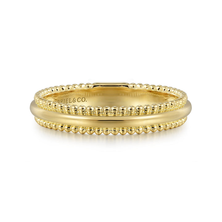 Bujukan 14K Yellow Gold Stackable Ring