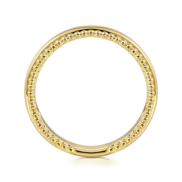 Bujukan 14K Yellow Gold Stackable Ring