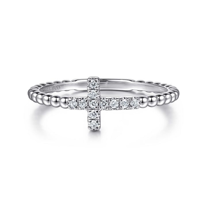 Sterling Silver Cross Stackable Ring