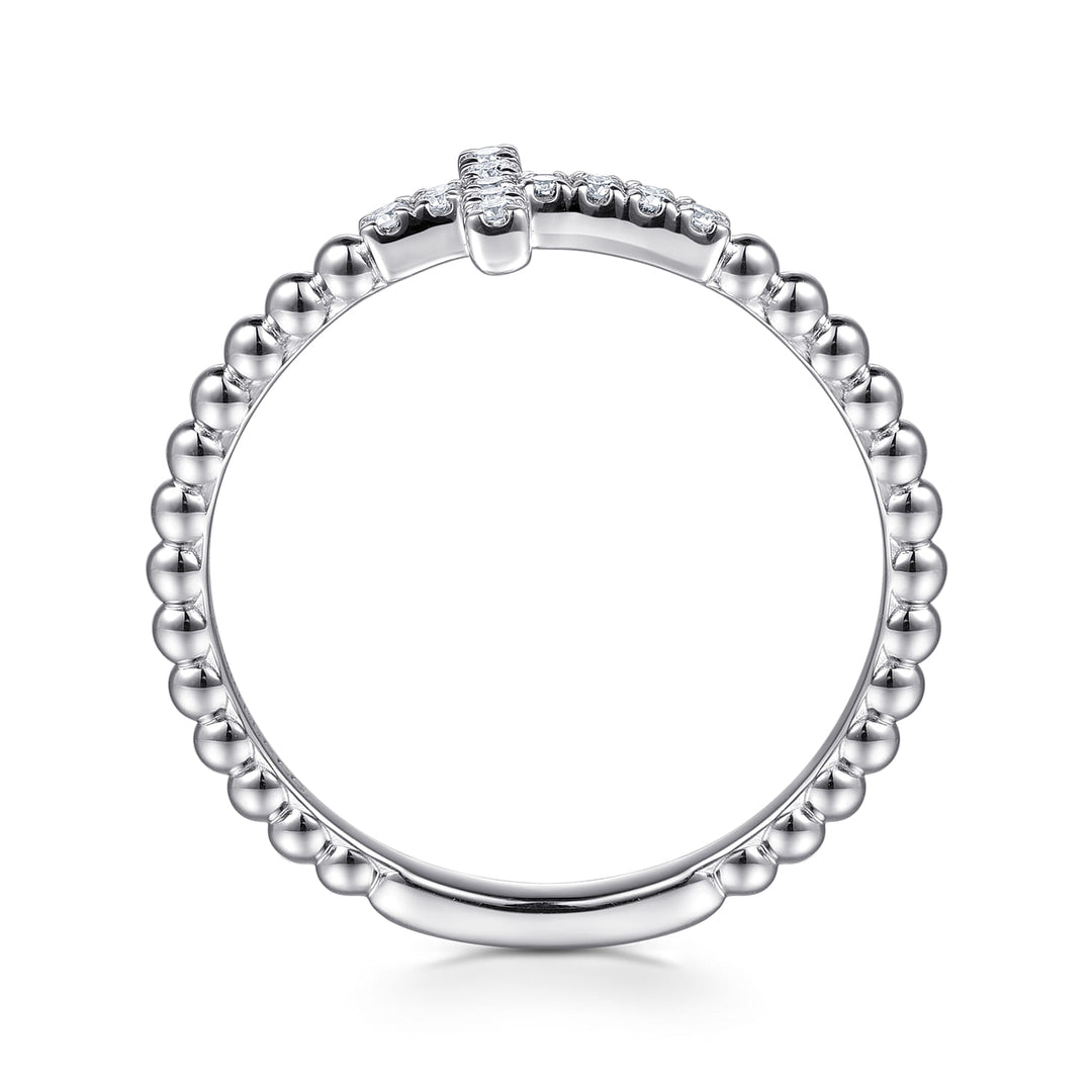Sterling Silver Cross Stackable Ring