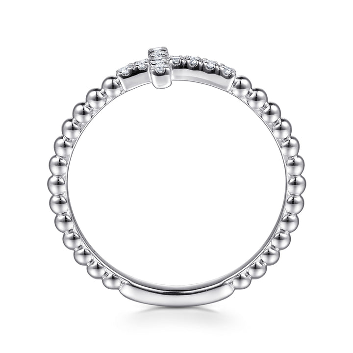 Sterling Silver Cross Stackable Ring