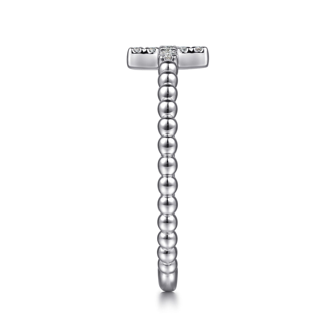 Sterling Silver Cross Stackable Ring