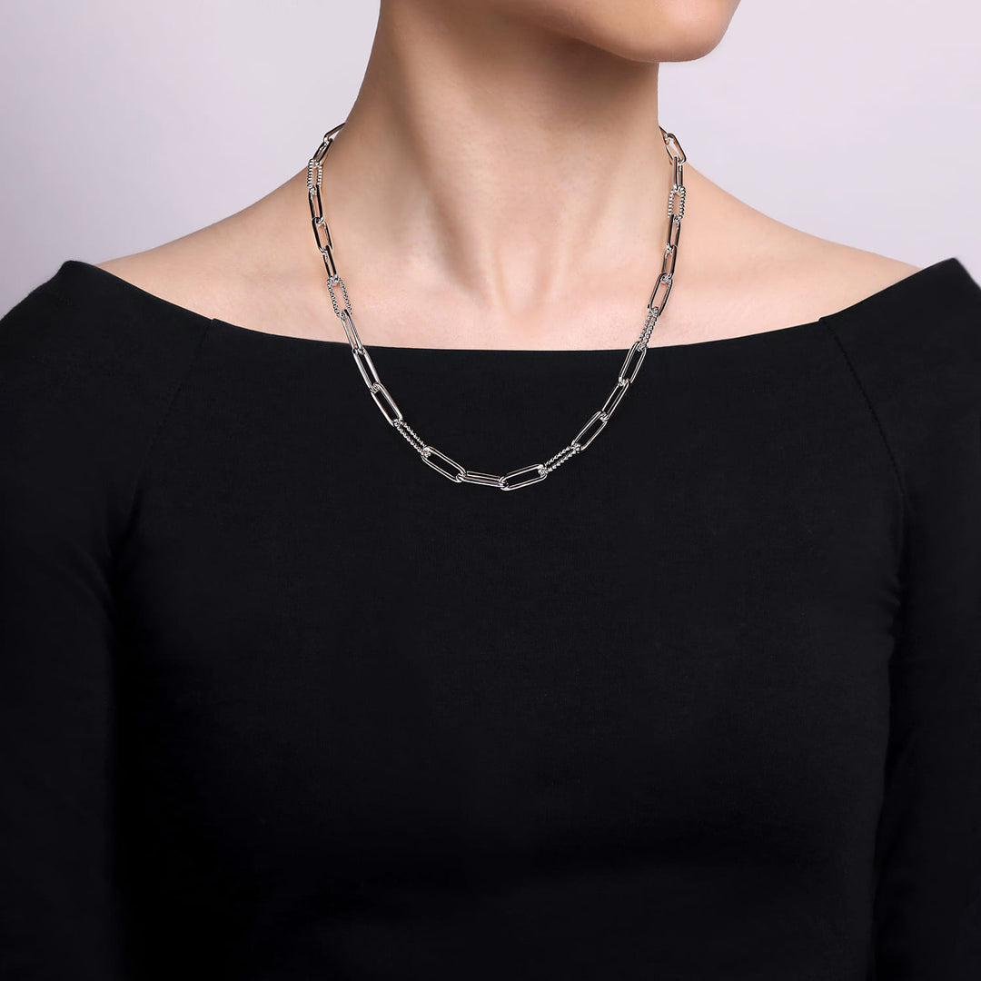 Bujukan Sterling Silver Chain Necklace