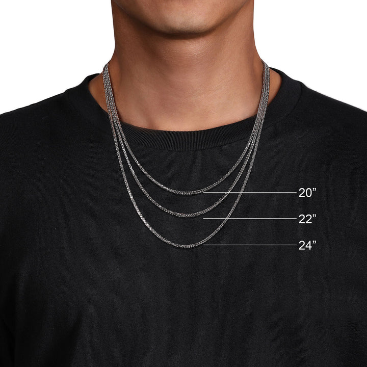 Classic 14K Yellow Gold Hollow Wheat Chain Necklace