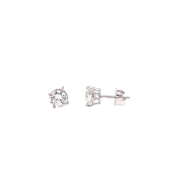 White Gold 1.41ct Diamond Stud Earring