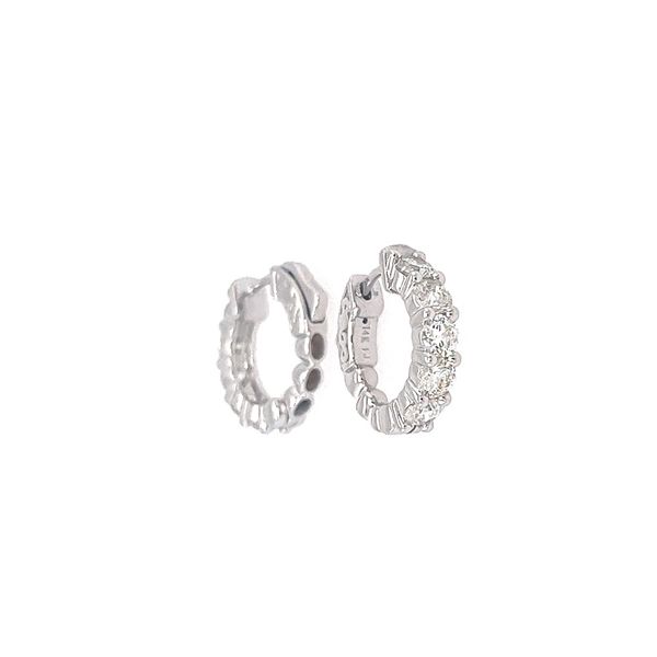 Diamond Huggie Earrings