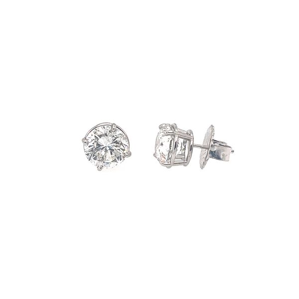 14KT WG 6.17ctw Diamond Stud Earrings