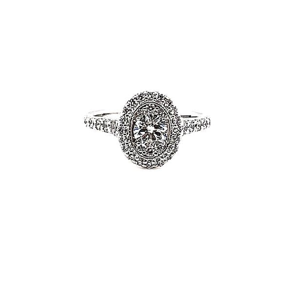 White Gold 1.10ct Round Engagement Ring