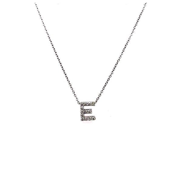 Diamond 'E' Necklace