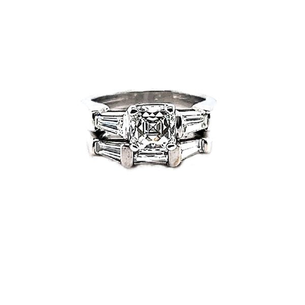 White Gold 2.22ct Tycoon Diamond Engagement Ring with Side Baguettes