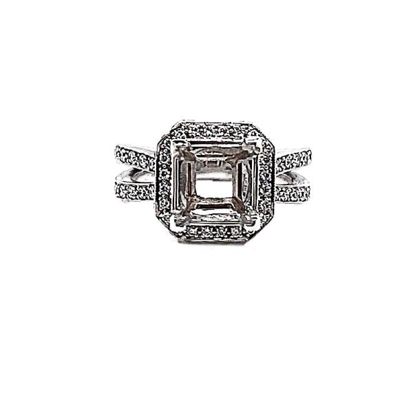 Diamond Semi-Mount Engagement Ring