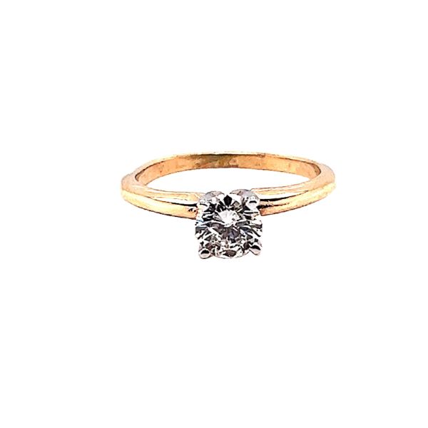 Yellow Gold .62ct Round Solitaire Engagement Ring
