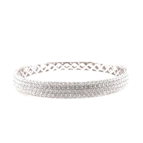 Pave Diamond 5.35ct Bangle Bracelet