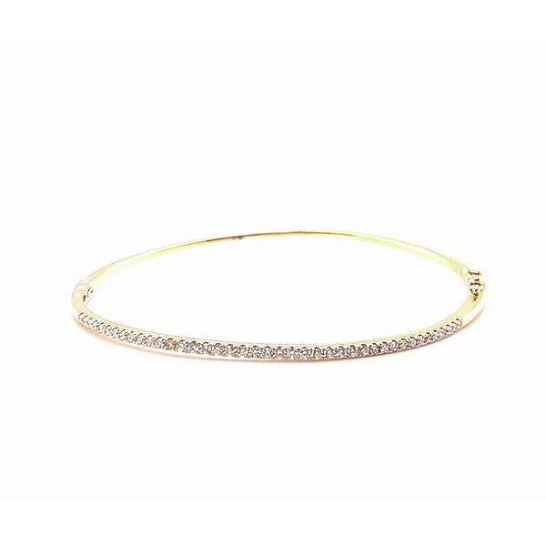 14K YG .41ctw Diamond Bangle Bracelet