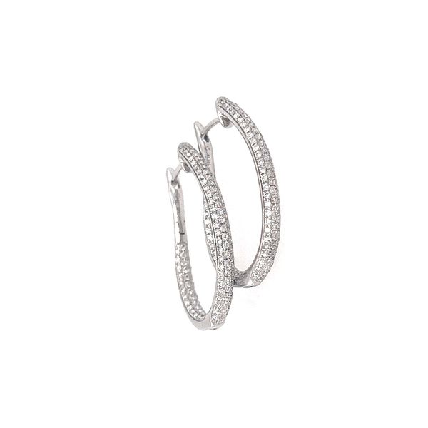 Diamond Hoop Earrings