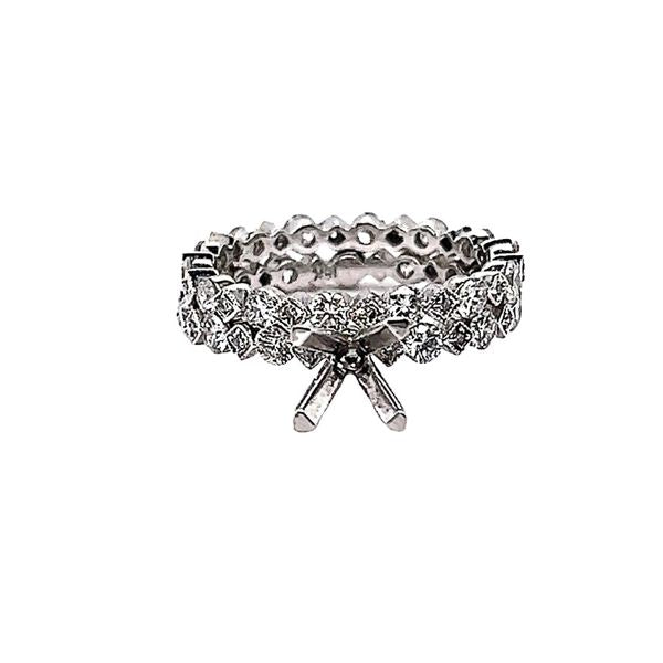 Diamond Semi-Mount Engagement Ring with Band
