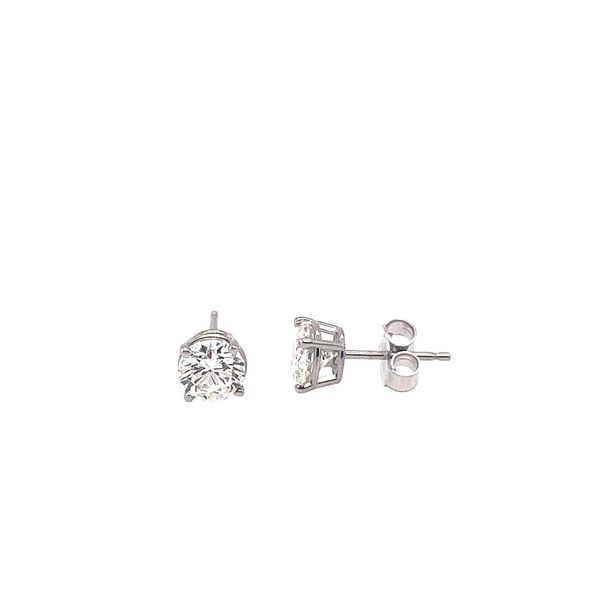 White Gold 1.43ct Diamond Stud Earrings