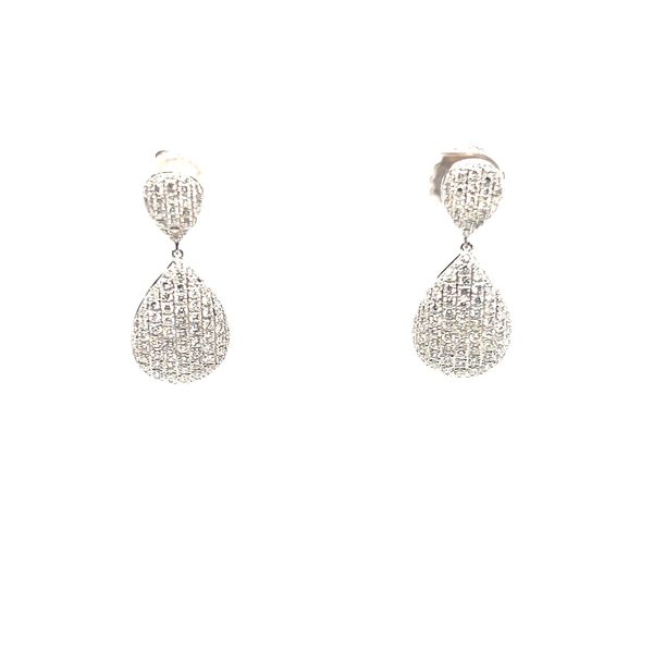 18K WG Diamond Earrings