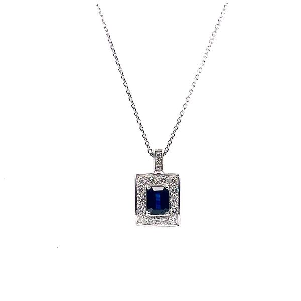 Sapphire Diamond Pendant