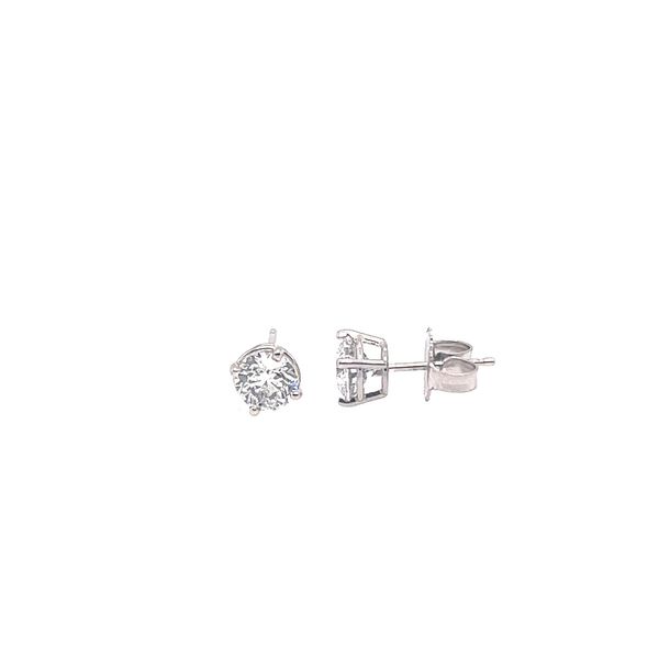 White Gold 1.40ct Round Diamond Stud Earrings