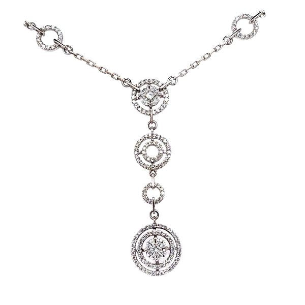 Diamond Circle Necklace 2.77ctw