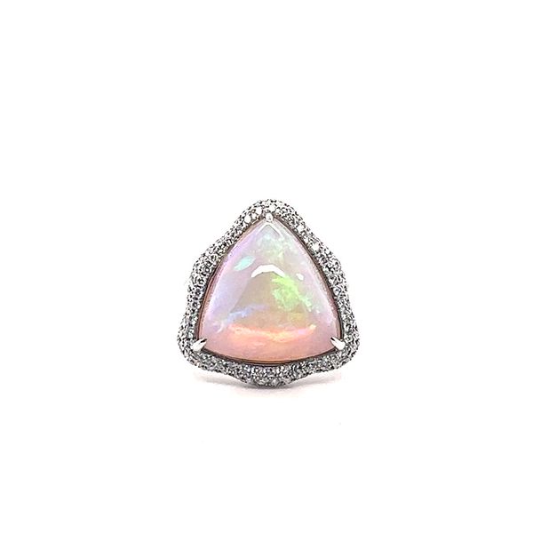 Opal and Diamond Ring