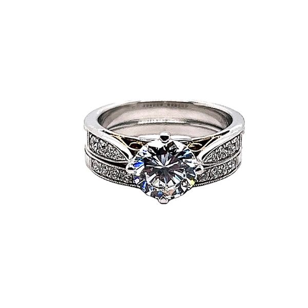 Diamond Semi-Mount Engagement Ring with Band