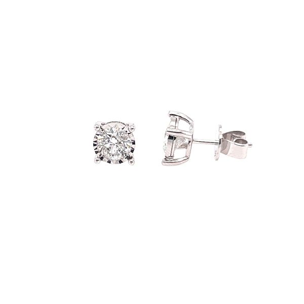 14KT WG 2.01ctw Diamond Stud Earrings